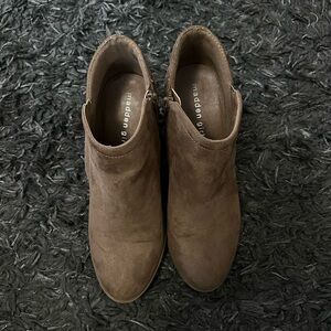 Madden Girl suede booties